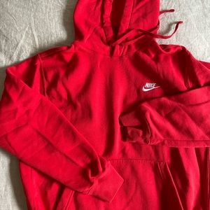 Red Nike sweatshirt Size M